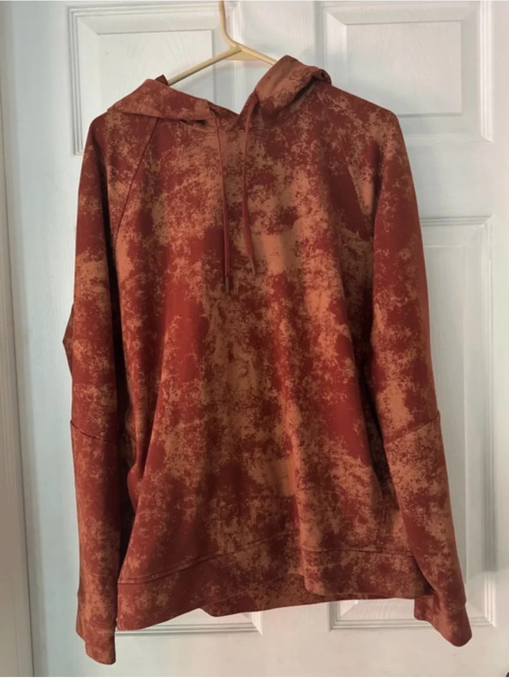Men's Rust colored Lululemon City Sweat Pullover Hoodie